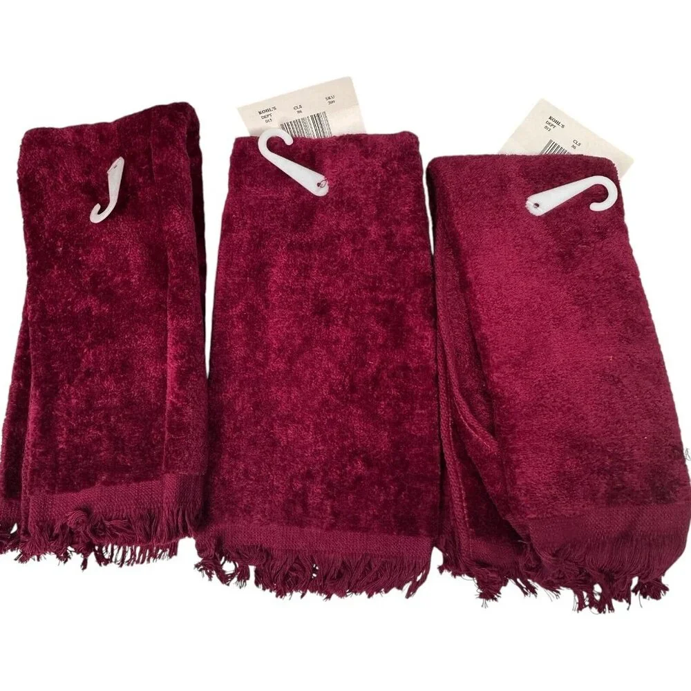 Vintage Snowman Make The Season Bright Tip Towel Christmas Set of 3 100% Cotton